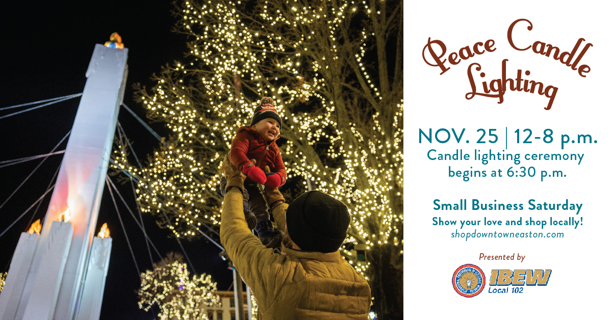 Peace Candle Lighting Shop Downtown Easton