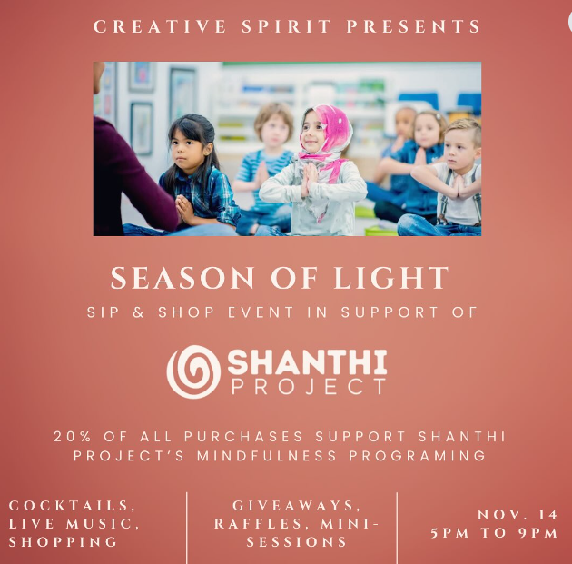 Season of Light: Sip and Shop for Shanthi Project